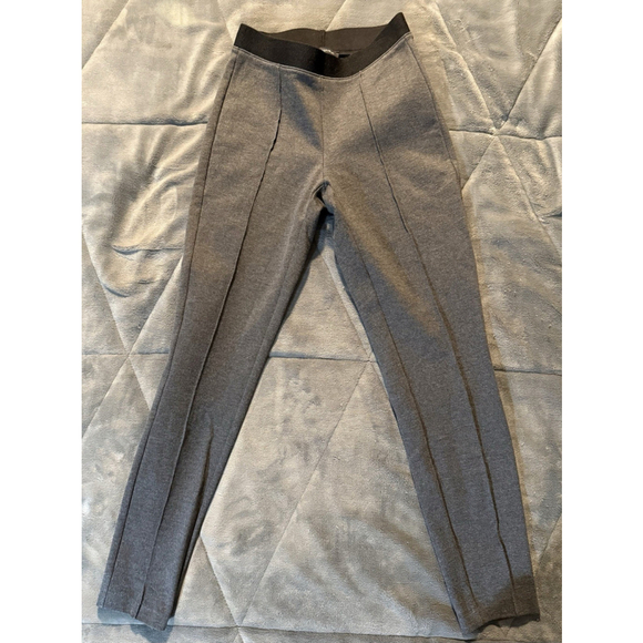Banana Republic Pants - Banana Republic Pull On Ponte Pants Gray Comfort Pleated Fitted Office Women's 0